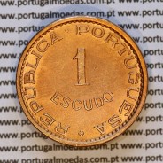 Cabo Verde, 1 Escudo 1968 bronze, "1$00" escudo bronze 1968, Ex-Colónia de Cabo verde, (Bela), World Coins Cape Verde KM 8 02