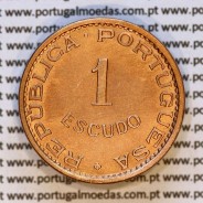 Cabo Verde, 1 Escudo 1968 bronze, "1$00" escudo bronze 1968, Ex-Colónia de Cabo verde, (Bela), World Coins Cape Verde KM 8 04