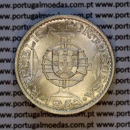 Cabo Verde, 10 Escudos 1953 prata, 10$00 escudo 1953 Prata da Ex-colónia portuguesa,  (Soberba), World Coins Cape Verde KM 10 04