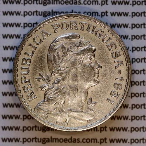1 Escudo 1931 Alpaca, 1$00 1931 alpaca Republica Portuguesa, (MBC), World Coins Portugal KM 578