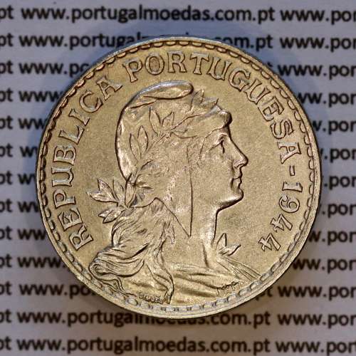 Portugal, coin of 1 Escudo 1944 Alpaca of the Portuguese Republic, (VF+/XF), World Coins Portugal KM 578