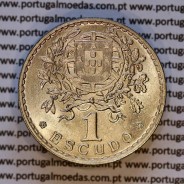1 Escudo 1945 Alpaca, 1$00 1945 alpaca Republica Portuguesa, (Soberba), World Coins Portugal KM 578 c