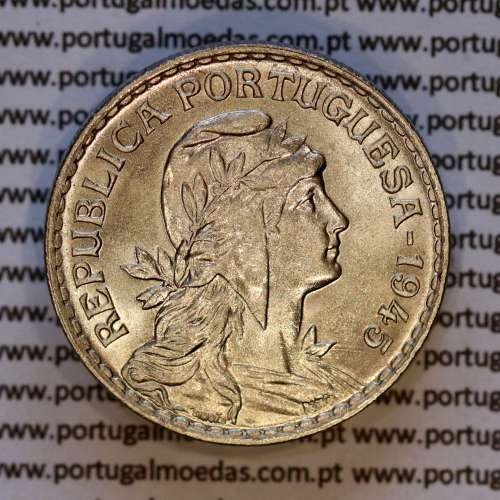 1 Escudo 1945 Alpaca, 1$00 1945 alpaca Republica Portuguesa, (Soberba), World Coins Portugal KM 578 b