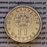 Angola, 2 Macutas 1927 em alpaca, 10 centavos 1927 Angola Ex-Colónia Portuguesa, (MBC+/Bela-), World Coins Angola KM 67