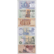 Egito - lote de 3 Notas Diferentes-Serie 1979-2000 ( Não Circuladas)