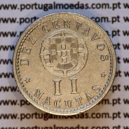 Angola, 2 Macutas 1927 em alpaca, 10 centavos 1927 Angola Ex-Colónia Portuguesa, (MBC+), World Coins Angola KM 67