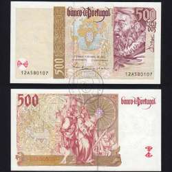 500 Escudos note 1997 João de Barros, 500$00 04/17/1997 Plate: 13 - Bank of Portugal (Lightly Circulated), Pick 187