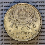 Guiné, 1 escudo 1933 Alpaca, Ex-Colónia Portuguesa da Guiné, (Bela / Soberba), Rara neste estado Conservação, World Coins KM 5b