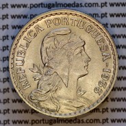 Guinea-Bissau, nickel brass coin of 1 Escudo 1933 Former Portuguese colony of Guinea, (UNC), rare in this conservation, KM 5a