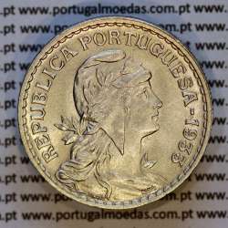 Guiné, 1 escudo 1933 Alpaca, Ex-Colónia Portuguesa da Guiné, (Bela / Soberba), Rara neste estado Conservação, World Coins KM 5e