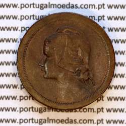 10 centavos 1930 bronze, dez centavos 1930 bronze Republica Portuguesa, (MBC+), World Coins Portugal KM 573