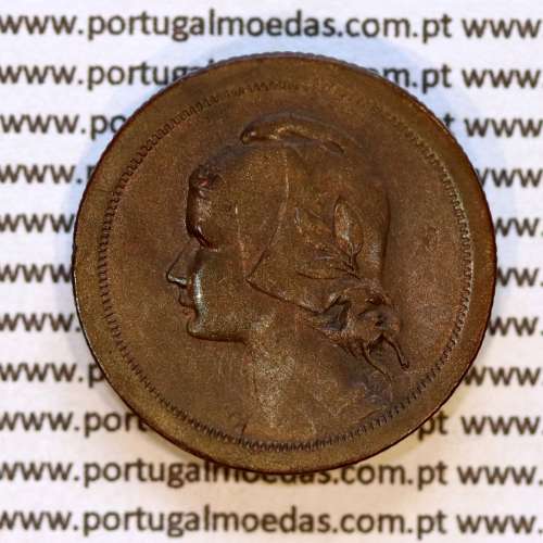 10 centavos 1930 bronze, dez centavos 1930 bronze Republica Portuguesa, (MBC+), World Coins Portugal KM 573
