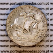 Portugal, Silver coin of 2-1/2 Escudos 1937, 2$50 Escudos 1937 silver Portuguese Republic, (VF), World Coins Portugal KM 580