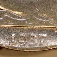 2$50 1937 ou 2.50 1937 prata, 2 escudos e 50 centavos 1937 em prata da Republica Portuguesa, (MBC), Portugal KM 580