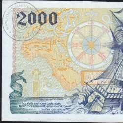Nota de 2000 Escudos 1997 Bartolomeu Dias, 2000$00 11/09/1997 Chapa: 2 - Banco de Portugal (Pouco Circulada) - Pick 189