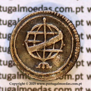 Portugal, silver coin of Vintém of D. João V (1706-1750), rare variant an armillary sphere between dots, sub-variant atypical