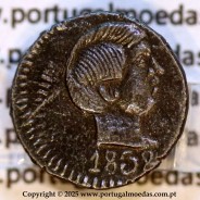 India Portuguese, silver coin of 60 réis 1858 of D. Pedro V, or Tanga 1858 silver, Goa mint, (UNC), Portuguese India KM277