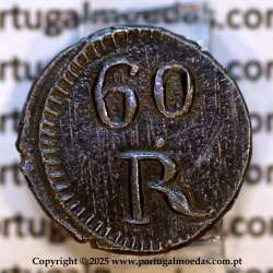 India Portuguese, silver coin of 60 réis 1858 of D. Pedro V, or Tanga 1858 silver, Goa mint, (UNC), Portuguese India KM277