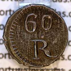 India Portuguese, silver coin of 60 réis 1858 of D. Pedro V, or Tanga 1858 silver, Goa mint, (UNC), Portuguese India KM277