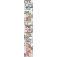 ZAMBIA - BATCH OF 8 DIFFERENT BANKNOTES - SERIES 1980-1992 (NOT CIRCULATED)