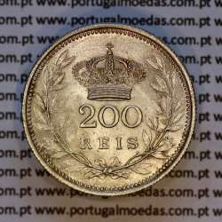 200 réis 1909 prata D. Manuel II, dois tostões prata 1909, (Bela/Soberba), World Coins Portugal KM 549