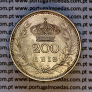 200 réis 1909 prata D. Manuel II, dois tostões prata 1909, (Bela/Soberba), World Coins Portugal KM 549