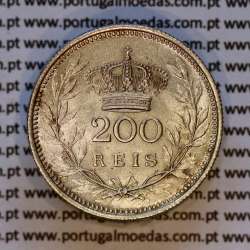 200 réis 1909 prata D. Manuel II, dois tostões prata 1909, (Bela/Soberba), World Coins Portugal KM 549