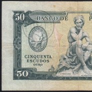 NOTA DE 50 ESCUDOS 1953 ( CIRCULADA ) "50$00 1953 Ch.7 FONTES PEREIRA DE MELLO - BANCO DE PORTUGAL (28/04/1953)