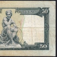 NOTA DE 50 ESCUDOS 1953 ( CIRCULADA ) "50$00 1953 Ch.7 FONTES PEREIRA DE MELLO - BANCO DE PORTUGAL (28/04/1953)
