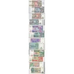 ZAIRE - LOTE DE 6 NOTAS DIFERENTES-SERIE 1993 ( NÃO CIRCULADAS)2