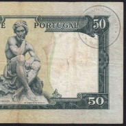 NOTA DE 50 ESCUDOS 1953 ( CIRCULADA ) "50$00 1953 Ch.7 FONTES PEREIRA DE MELLO - BANCO DE PORTUGAL (28/04/1953)