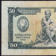 NOTA DE 50 ESCUDOS 1953 ( CIRCULADA ) "50$00 1953 Ch.7 FONTES PEREIRA DE MELLO - BANCO DE PORTUGAL (28/04/1953)