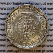 Saint Thomas & Prince, silver coin of 5 Escudos 1962, 5$00 silver 1962, (Au), World Coins Saint Thomas & Prince Island KM 20