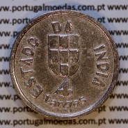 Índia, 4 Tangas 1934 Cuproníquel, Estado da India Portuguesa, (MBC), World Coins India Portuguese KM 21