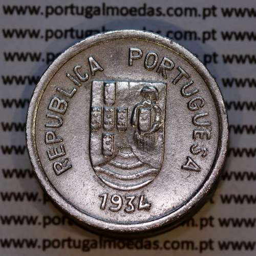 Índia, 4 Tangas 1934 Cuproníquel, Estado da India Portuguesa, (MBC), World Coins India Portuguese KM 21