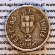 Índia 2 Tangas 1934 Cuproníquel, Estado da Índia Portuguesa, (MBC), World Coins India Portuguese KM 20