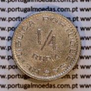 India coin 1/4 Rupia 1952 Copper-nickel, Quarter Rupee 1952 of India Portuguese, (VF+),  World Coins India Portuguese KM 25