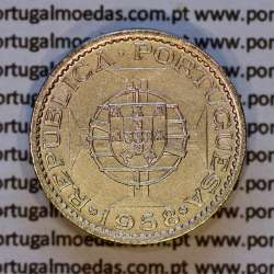 60 centavos alpaca 1958 Índia, $60 alpaca 1958 Estado da Índia portuguesa, (Bela), World Coins India Portuguese KM 32