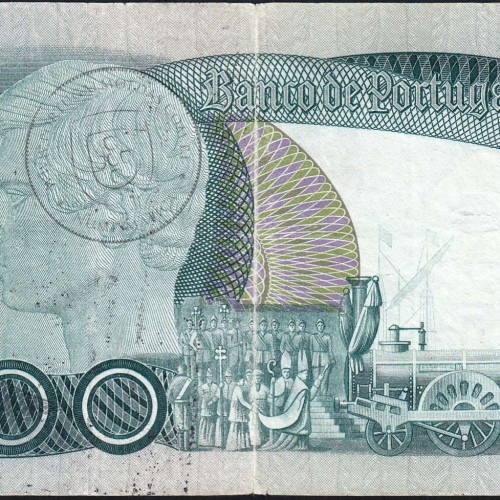 1000 Escudos Banknote 1982 D. Pedro V, 1000$00 26/10/1982 Plate: 11 - Bank of Portugal (Circulated), Pick 175