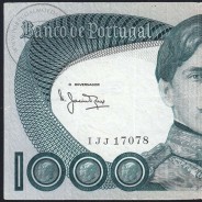 Nota de 1000 Escudos 1982 D.Pedro V, 1000$00 26/10/1982 Chapa: 11 - Banco de Portugal (Circulada), Pick 175