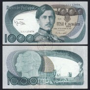 Nota de 1000 Escudos 1982 D.Pedro V, 1000$00 26/10/1982 Chapa: 11 - Banco de Portugal (Circulada), Pick 175