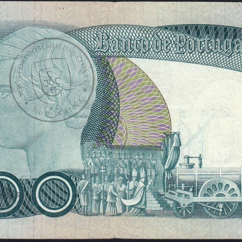 1000 Escudos Banknote 1980 D. Pedro V, 1000$00 16/09/1980 Plate: 11 - Bank of Portugal (Circulated), Pick 175