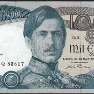 1000 Escudos Banknote 1968 D. Pedro V, 1000$00 28/05/1968 Plate: 11 - Bank of Portugal (Circulated), Pick 175