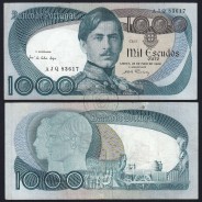 Nota de 1000 Escudos 1968 D.Pedro V, 1000$00 28/05/1968 Chapa: 11 - Banco de Portugal (Circulada), Pick 175