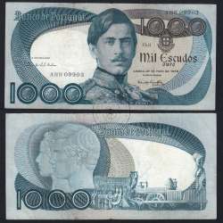 Nota de 1000 Escudos 1968 D.Pedro V, 1000$00 28/05/1968 Chapa: 11 - Banco de Portugal (Circulada), Pick 175
