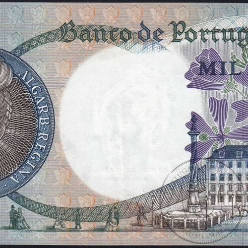 Nota de 1000 Escudos 1967 D.Maria II, 1000$00 19/05/1967 Chapa: 10 - Banco de Portugal (Pouco Circulada), Pick 172