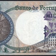 1000 Escudos Banknote 1967 D. Maria II, 1000$00 19/05/1967 Plate: 10 - Bank of Portugal (Circulated), Pick 172
