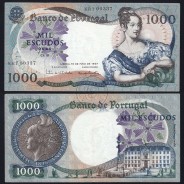Nota de 1000 Escudos 1967 D.Maria II, 1000$00 19/05/1967 Chapa: 10 - Banco de Portugal (Circulada), Pick 172