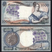 Nota de 1000 Escudos 1967 D.Maria II, 1000$00 19/05/1967 Chapa: 10 - Banco de Portugal (Circulada), Pick 172