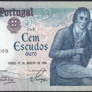 100 Escudos 1984 Bocage 31/01/1984, 100$00 Cem Escudos 31/01/1984 Chapa:8 Banco de Portugal, (C), Pick 178c